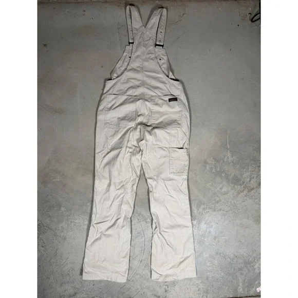Patagonia All-Season Hemp Canvas Overalls Womens Medium Cream Tan 21600 - Picture 4 of 7